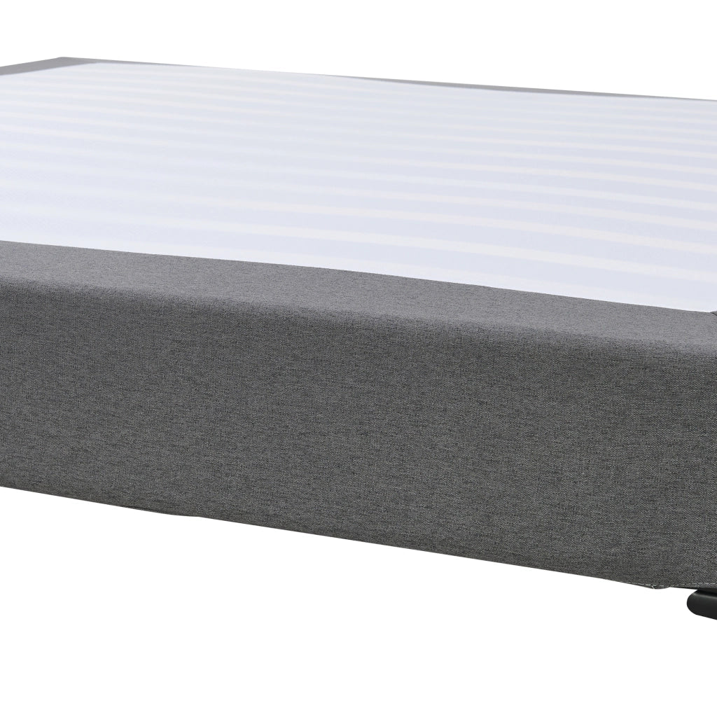 Letto Matrimoniale Lilla con Materasso 160x200 cm Fodera Protettiva Grigio Scuro [en.casa]