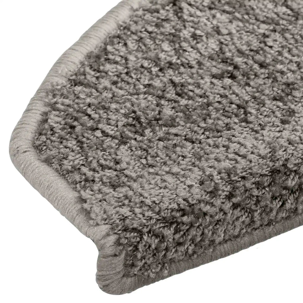 Tappetini per scale autoadesivi 15 pz 80 x 24,5 x 3,5 cm Grigio 42038651