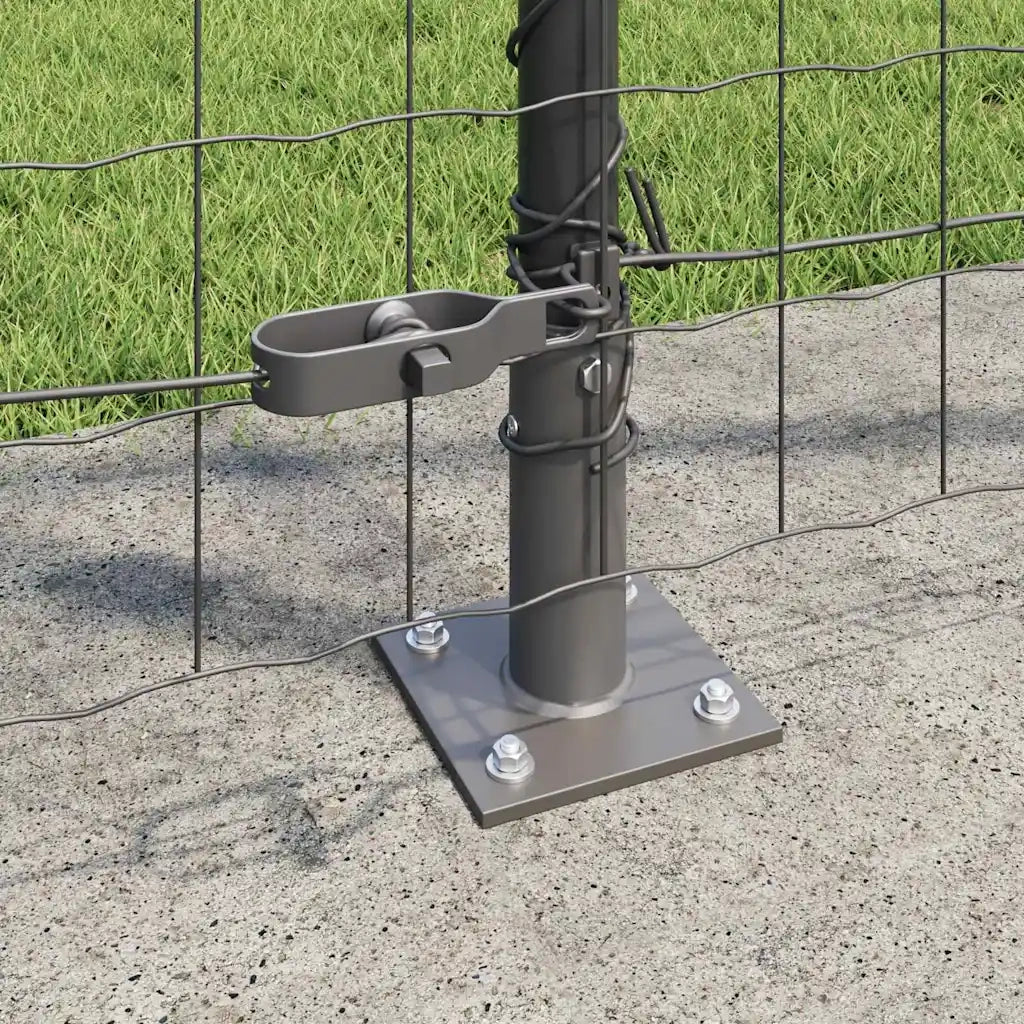 Recinzione con Posto Grigio 1,2 x 25 m Acciaio