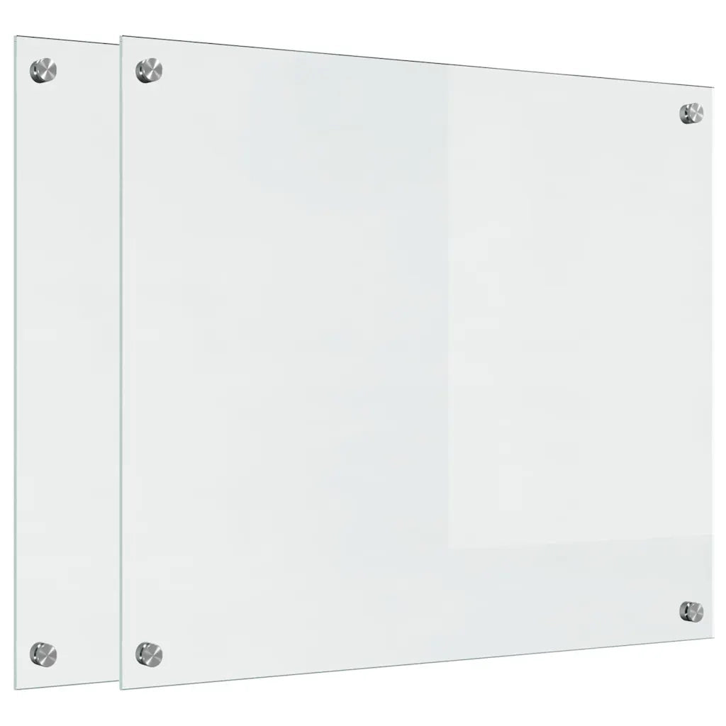 Schienale da cucina 2 pz Trasparente 70 x 60 cm CFW4920678