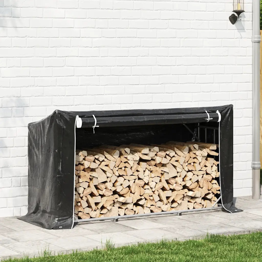 Rastrelliera Legna con Copertura Antipioggia Acciaio Zincato CFW8561515