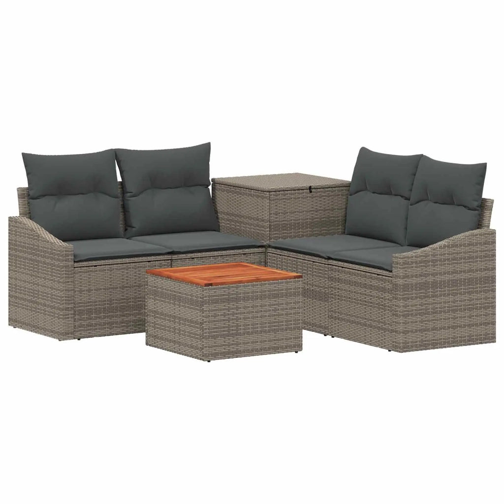Set di divani 6 pz Grigio e Grigio Scuro 3447300
