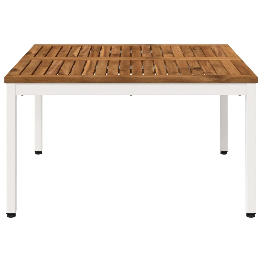 Tavolino da salotto Naturale e Bianco 80 x 80,5 x 45 cm 901287
