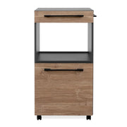 Finori Credenza con Rotelle Palma 35A Grigio Antracite e Bambù 443238