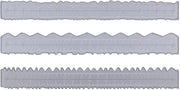 Set di taglierini di carbonio da 3 pezzi - bordo irregolare - per effetti creativi - scrapbooking - formato utile - taglierino per linee