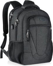 Borsa per Ragazzi e Adolescenti - Nero - Laptop 15.6 pollici - Alimentazione USB