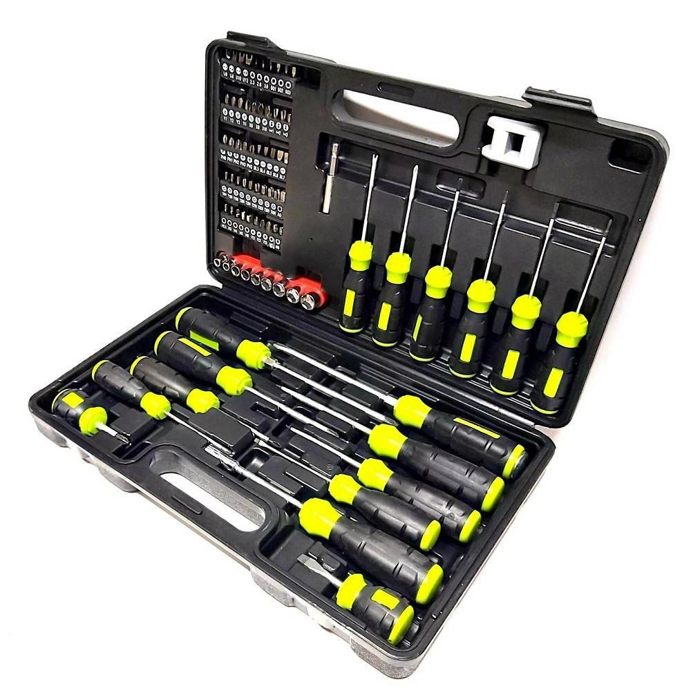 Trade Shop - Set Valigia Bussole Cacciaviti Cacciavite Inserti 78 Pz A Taglio Croce Torx Y U -