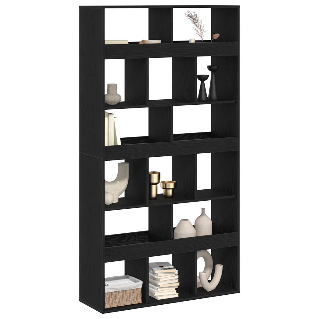 Divisore per stanze 2 pezzi Rovere nero 100x33x187,5 cm Legno ingegnerizzato
