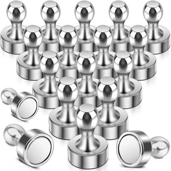 Magnetron ferromagnetici, 18 pezzi di magneti neodymium extra forti, mini magneti per tabella magnetica, piccoli magneti per whiteboard, magneti per frigorifero cilindri piccoli magneti per frigorifero per bacheca ufficio