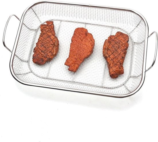 Cesta per la griglia per più verdure - Griglia multifunzionale per barbecue con manico per cucina all'aperto BBQ