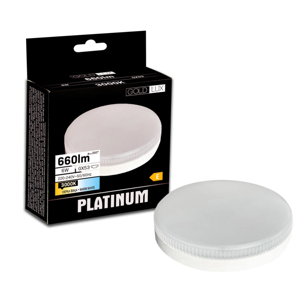 Lampadina LED GX53 6W 3000K 660lm calda bianca Polux