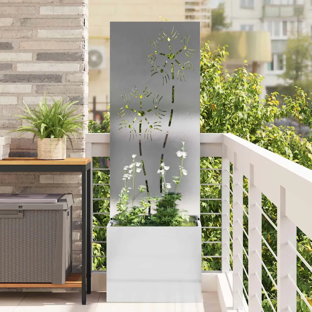 Schermo per privacy in giardino Floreale Argento 50 x 150 cm CFW6408666