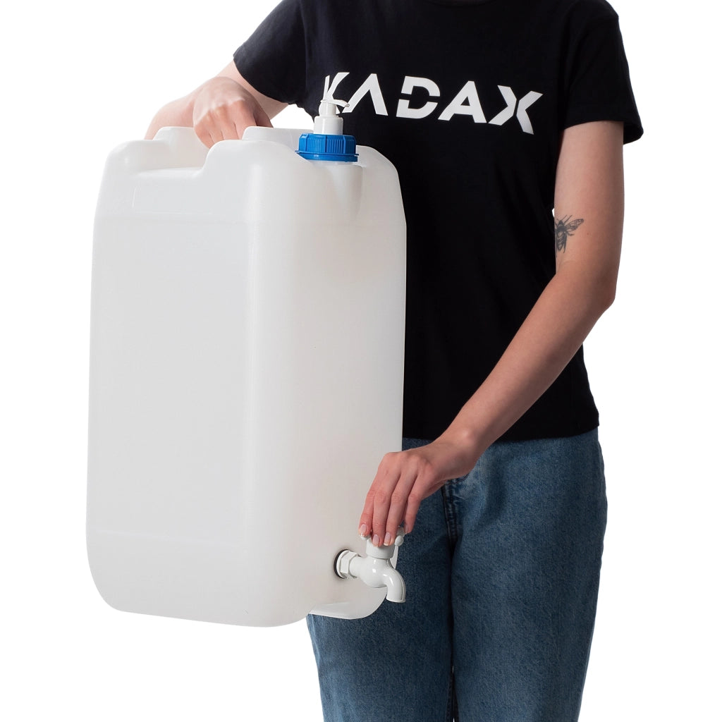 Contenitore per acqua KADAX per lavabo, dispenser di sapone liquido da 30 litri con rubinetto