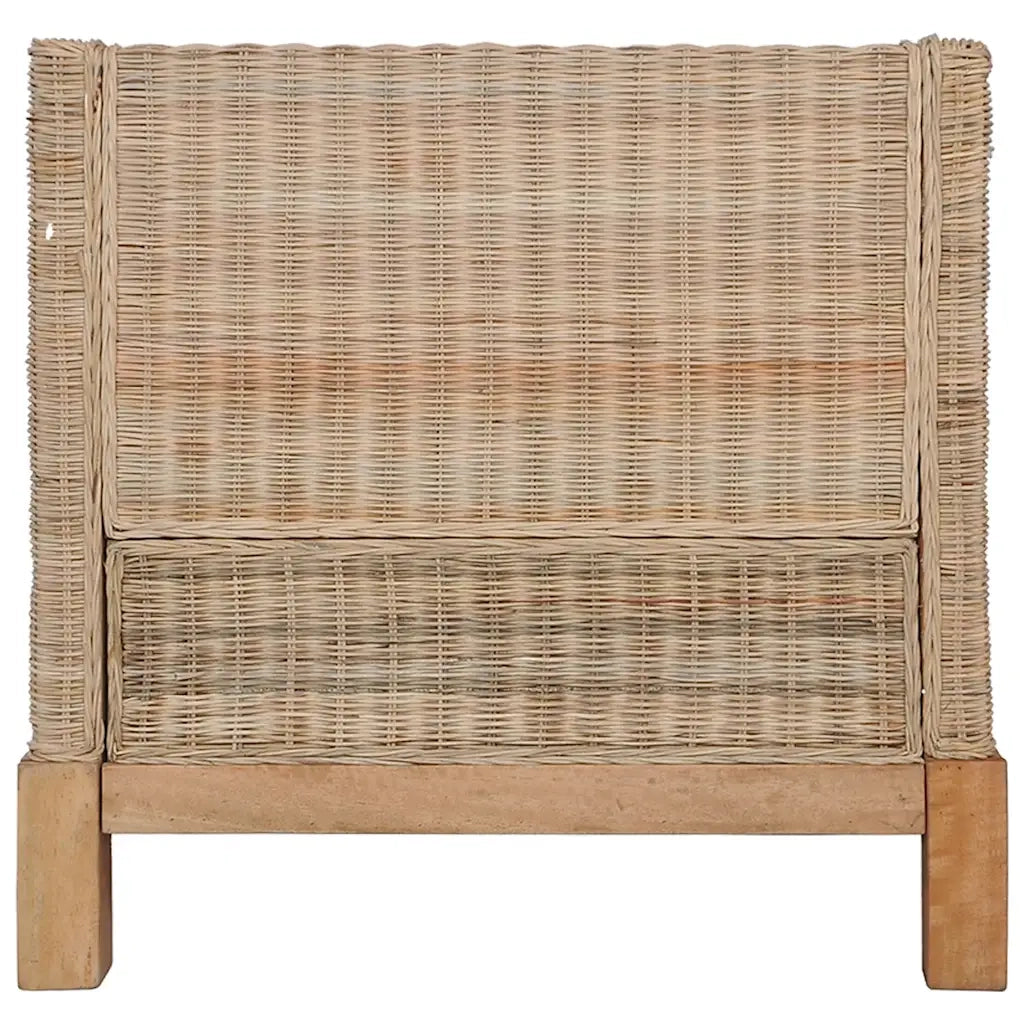 Set di Divani 2 pz con Cuscini in Rattan Naturale cod mxl 6260