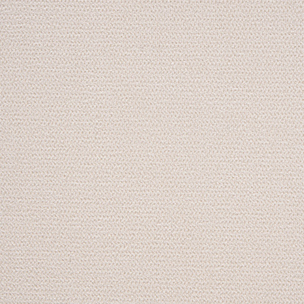 Set di 2 sedie da pranzo in tessuto beige e struttura in legno massiccio marrone retrò senza braccioli con seduta