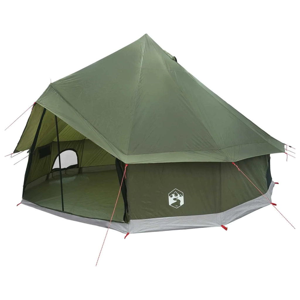 Tenda Tipi Verde Oliva 300 x 300 x 200 cm Poliestere e Acciaio 42029026