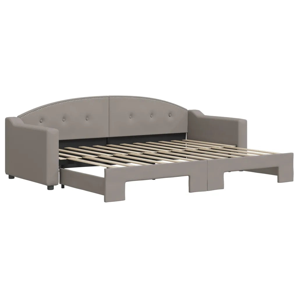 Divano Letto con Letto Estraibile Tortora 80x200 cm Tessuto 3197528
