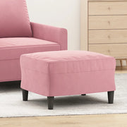 Poggiapiedi Rosa 60x50x41 cm in Velluto 349296