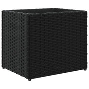 Fioriera | Cassetta per fiori | Vaso da Giardino Nera 36x30x32 cm in Polyrattan