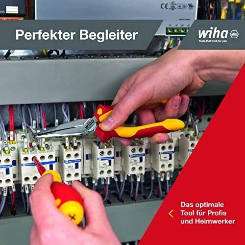 Wiha 38637 Industrial electric Set di pinze 3 pezzi isolamento 1000 V AC colore Rosso Giallo