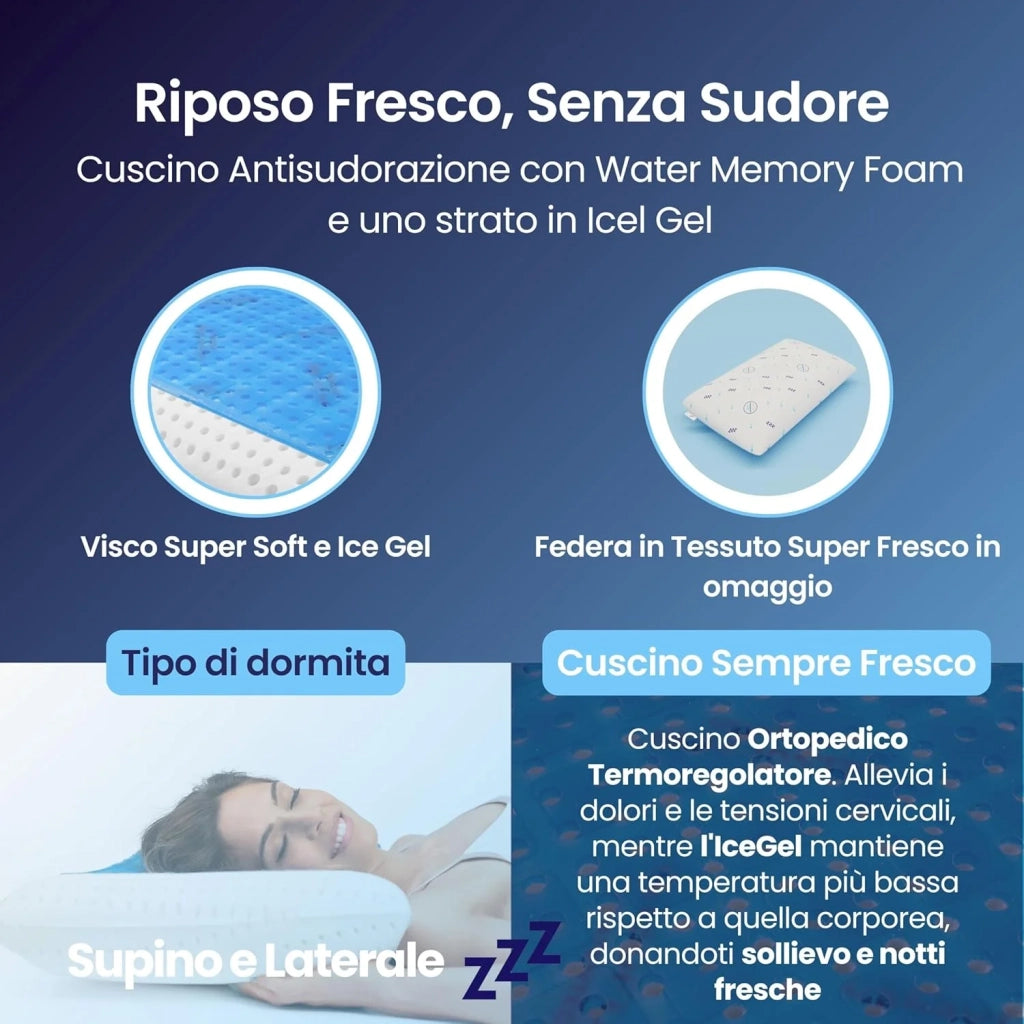 Coppia | Cuscini Termoregolatore - Cervicale - Poseidone & Kratos
