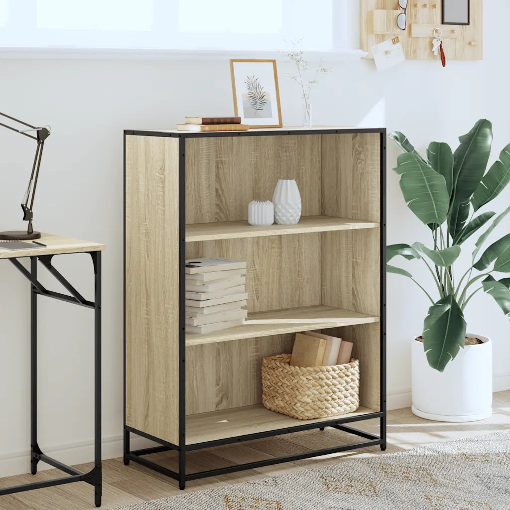 Libreria Rovere Sonoma 80,5x35x107,5 cm in Legno Multistrato 849120