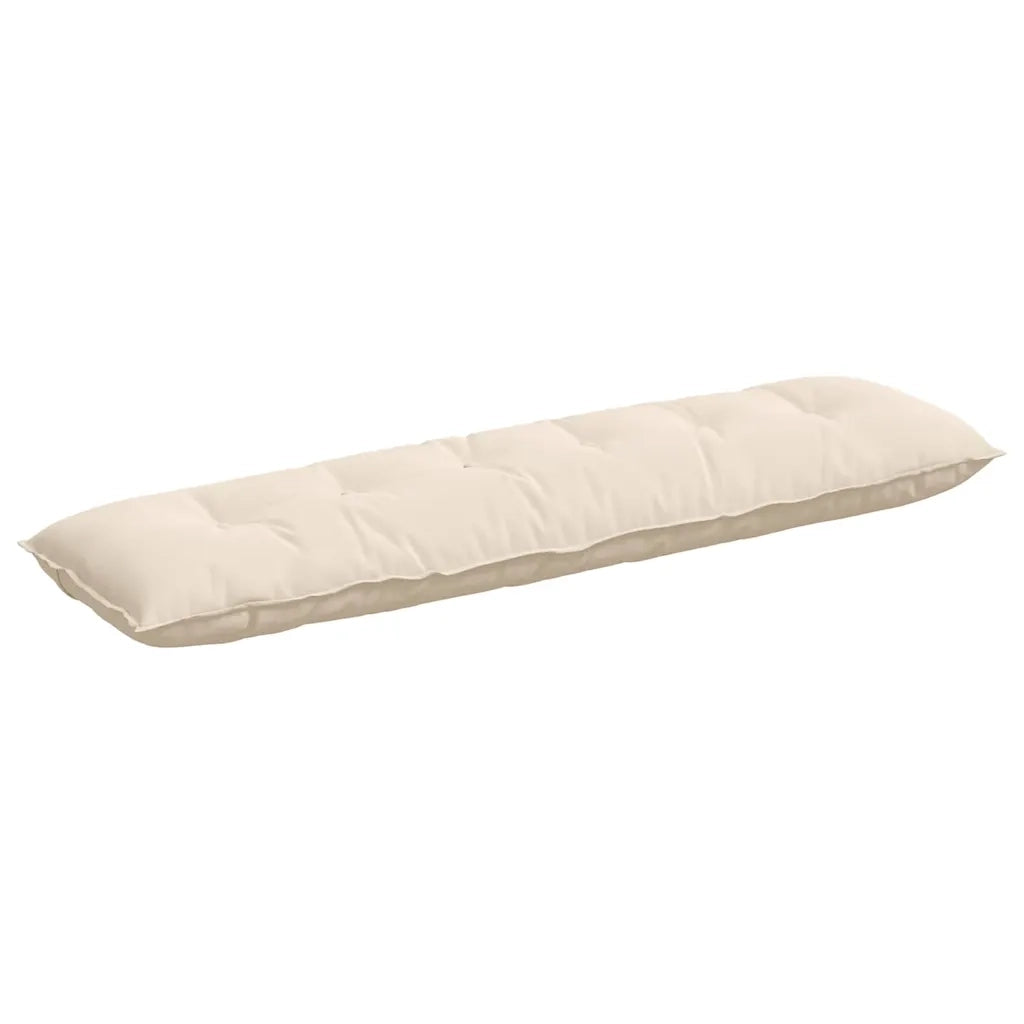 Cuscino per Schiena Beige 180 x 50 cm Tessuto in Microfibra 42014950