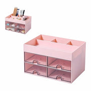 Organizzatore per ufficio multifunzionale con 4 ripiani - 8 cassettoni - plastica - duraturo - adatto per ufficio/scolastico - organizzatore per ufficio