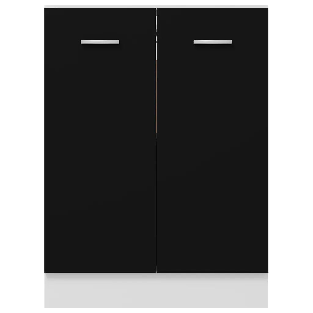 Pensile da cucina | Armadio Inferiore ¡°Lyon¡± Nero 60x46x81,5 cm