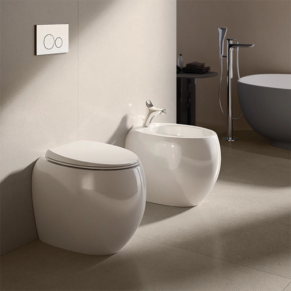 Bidet filo muro con fissaggio nascosto - Bianco Alpino