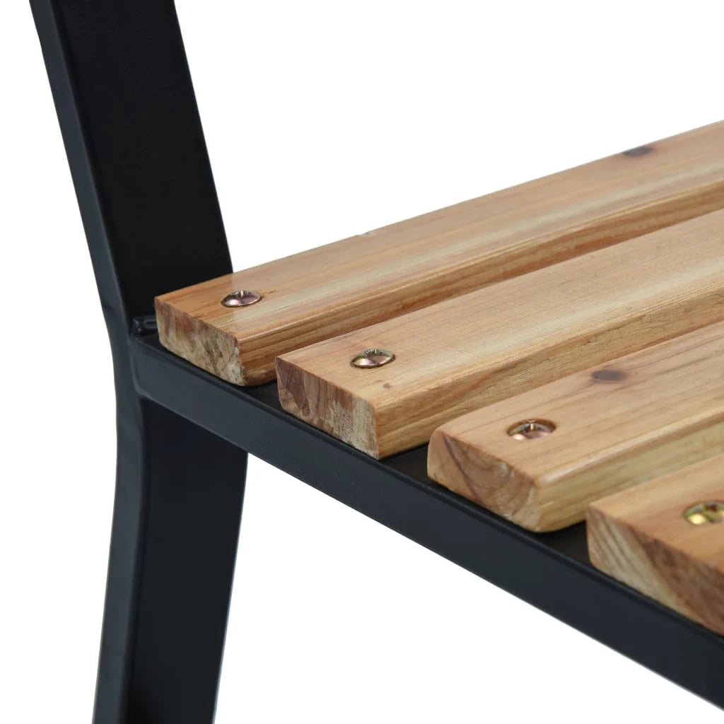 Panca da giardino mobili da esterno terrazza 120 x 56 x 87 cm legno 02_0011192