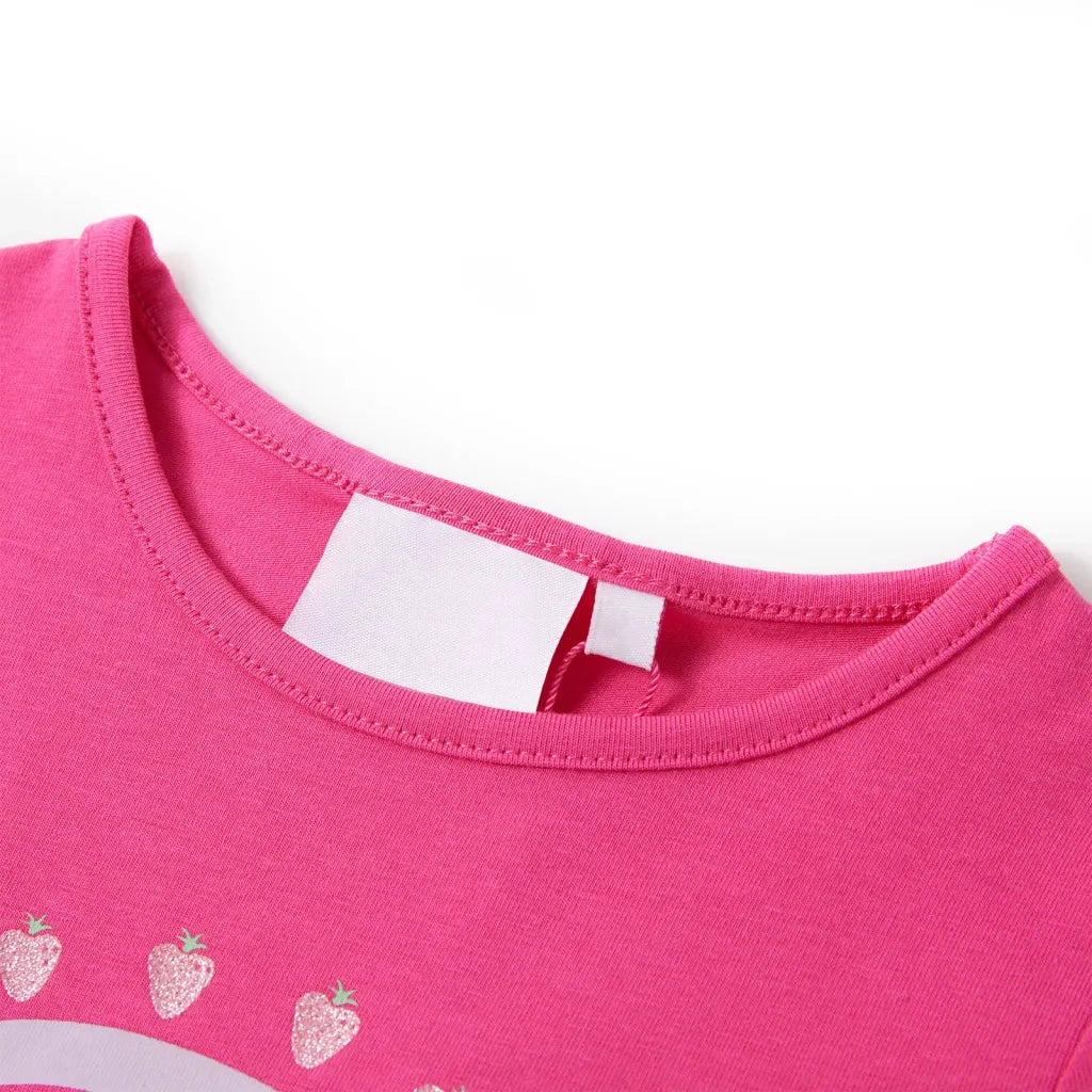 Maglietta da Bambina Rosa Scuro 116 10741