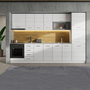 Mobile da Cucina Cochem, Dispensa da Cucina 6 Ripiani, 60x58x214h cm Bianco Lucido