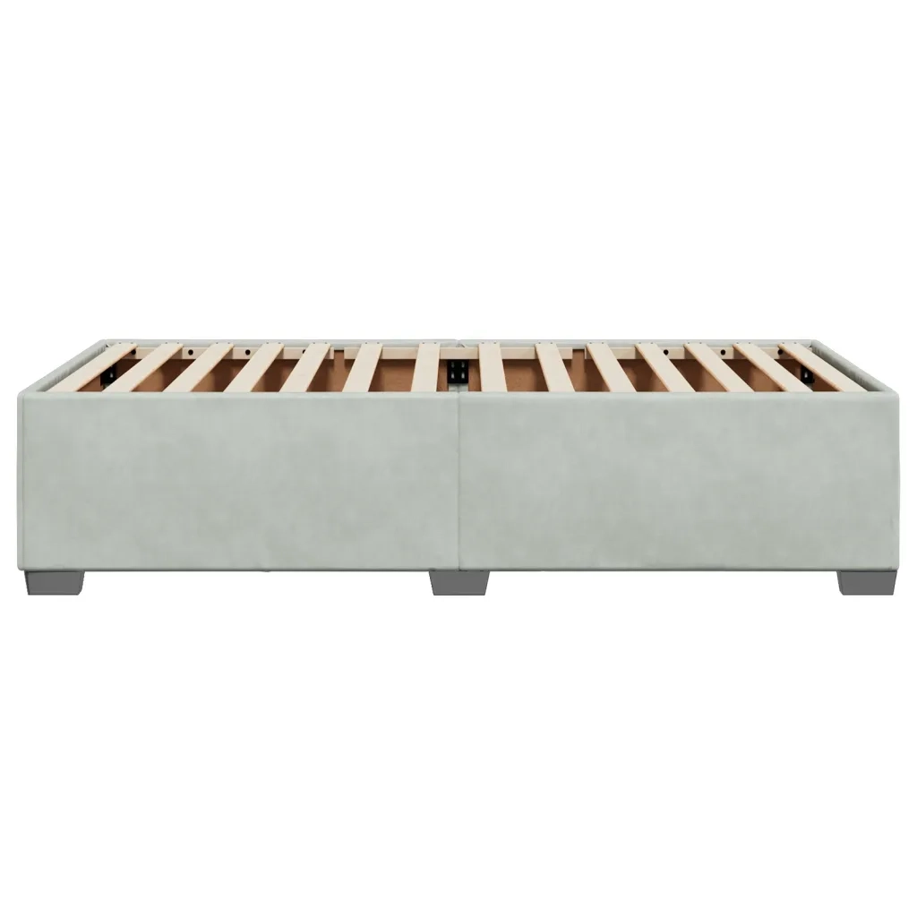 Giroletto senza Materasso Grigio Chiaro 100x200 cm Velluto 3284613