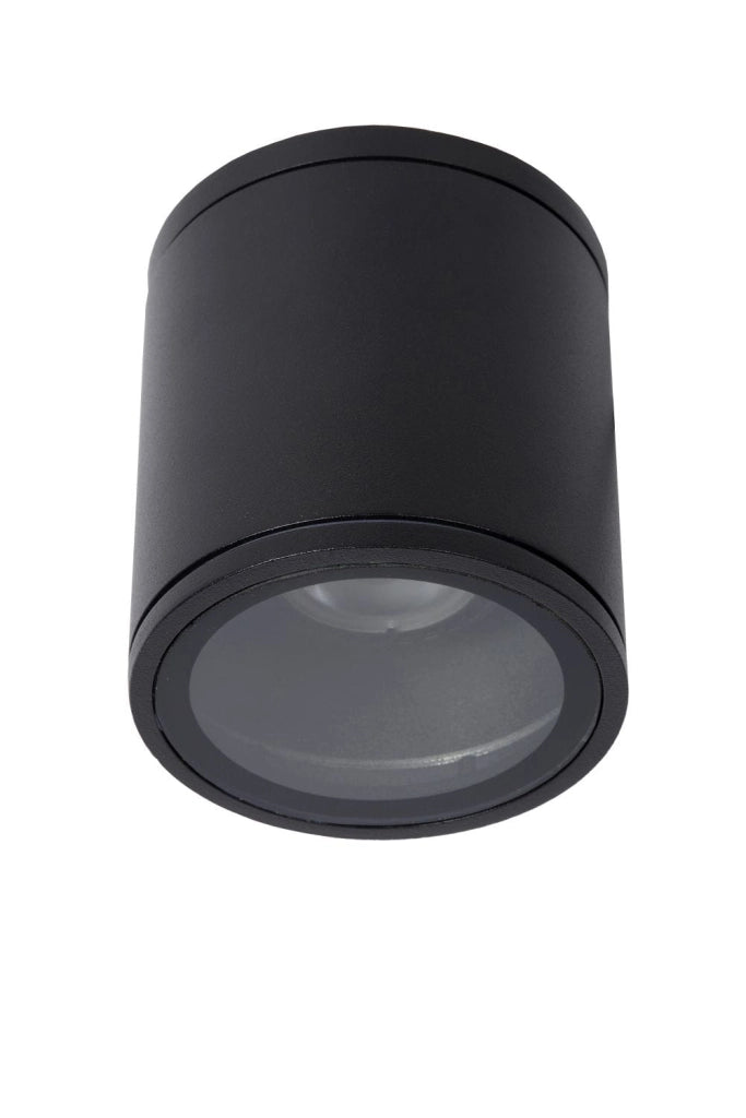 Plafoniera Lucide Aven GU10 50W nera alluminio IP65
