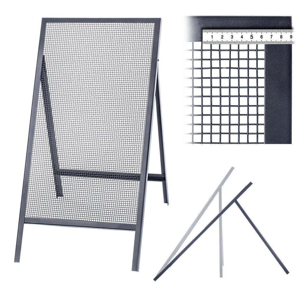Setaccio da costruzione KADAX per sabbia, terra, muratura, 120x60 cm, ghiaia, maglia 8 mm