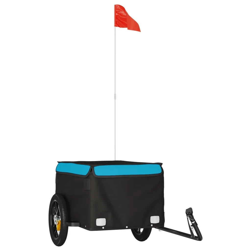 Rimorchio da Bici Nero e Blu 30 kg in Ferro CFW5938975