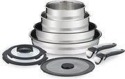 Set di pentole con coperchi 9 pezzi - duraturo - set di pentole di lusso per cucina - alta qualità - facile da pulire.