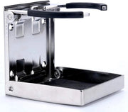 Supporto per bicchieri - Supporto per bicchieri auto - Supporto per bicchieri - Universale - Organizzatore auto - Diametro di 55 CM - Ripiegabile - Argento
