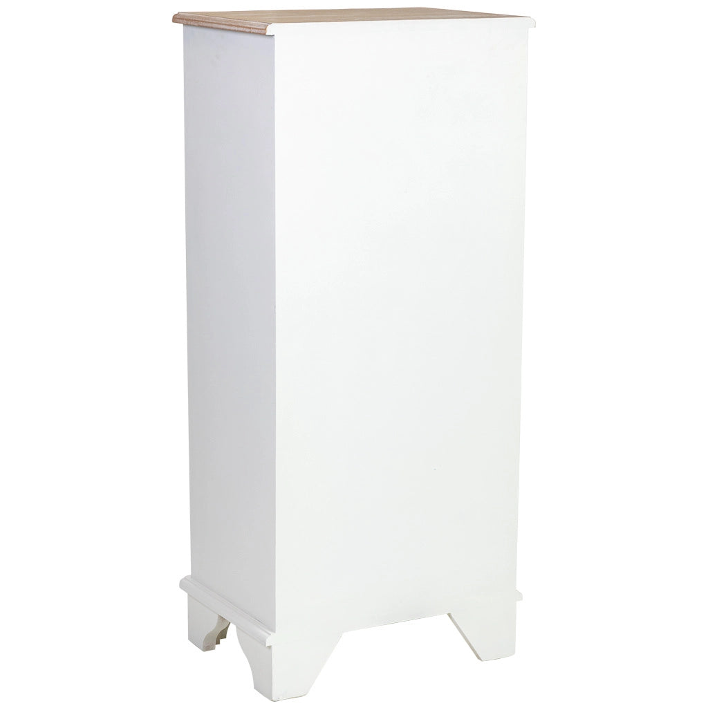Settimanile in legno con 6 cassetti 50x35x110h cm