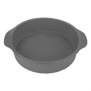 Forma per Torta in Silicone - 22,4 cm - Antiafferrante - Rond - Durevole e Flessibile - Adatto per Forno e Microonde - Grigio