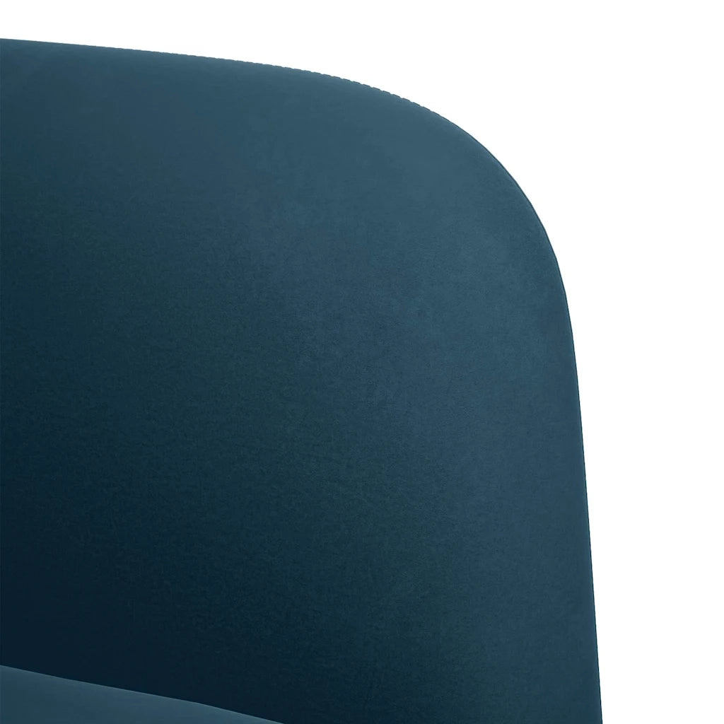Divano Divanetto Blu 109 cm in Velluto 4100586
