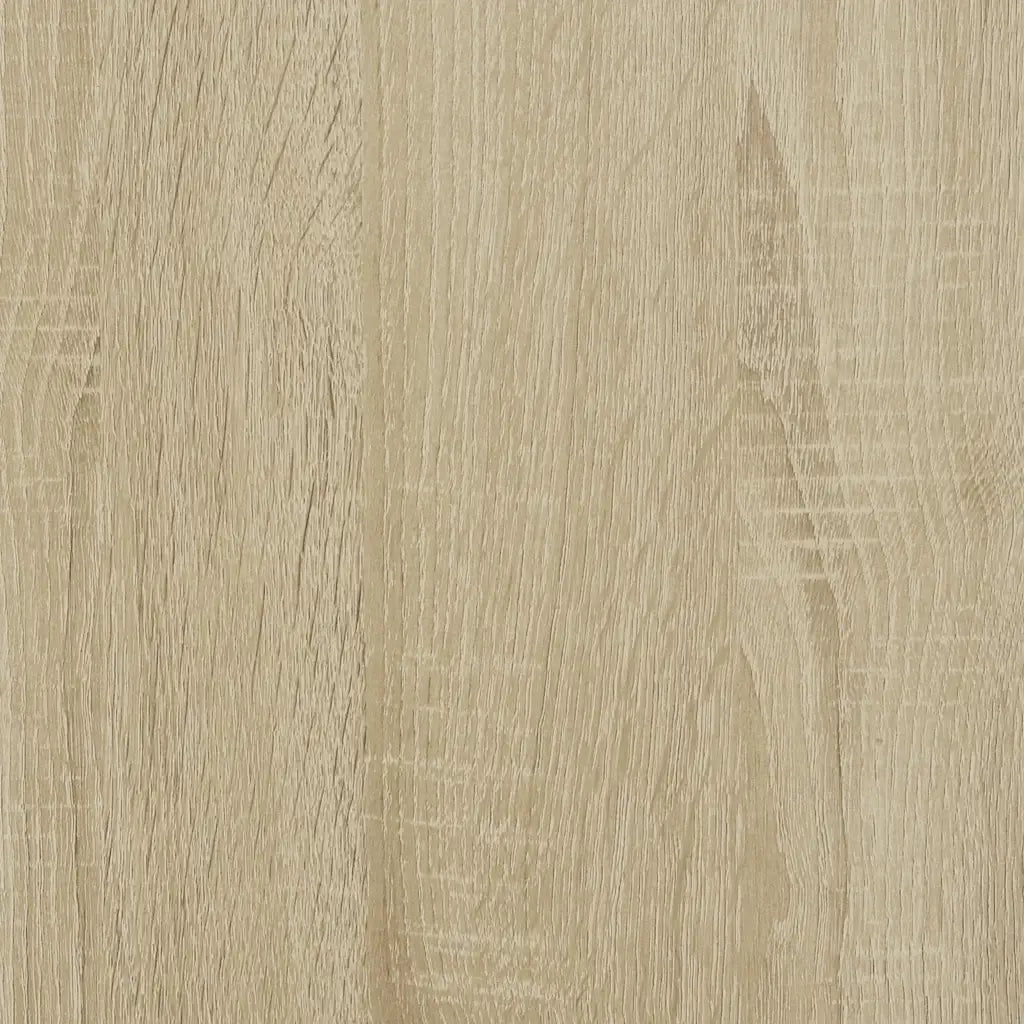 Panca Portaoggetti Rovere Sonoma Legno Multistrato e Metallo 849225