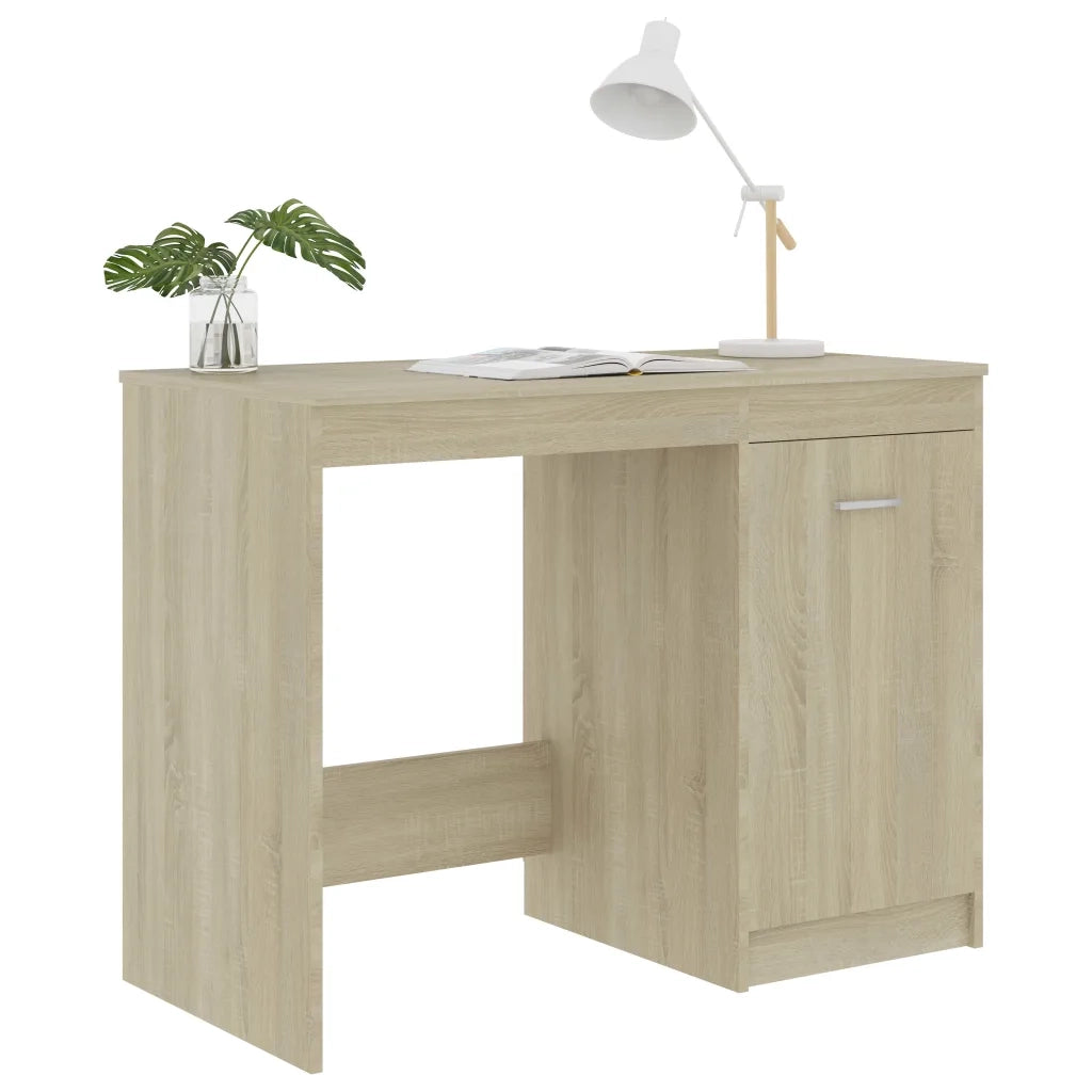 Scrivania Rovere Sonoma 100x50x76 cm in Legno Multistrato 801799