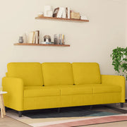 Divano a 3 Posti Giallo 180 cm in Vellutocod mxl 133341