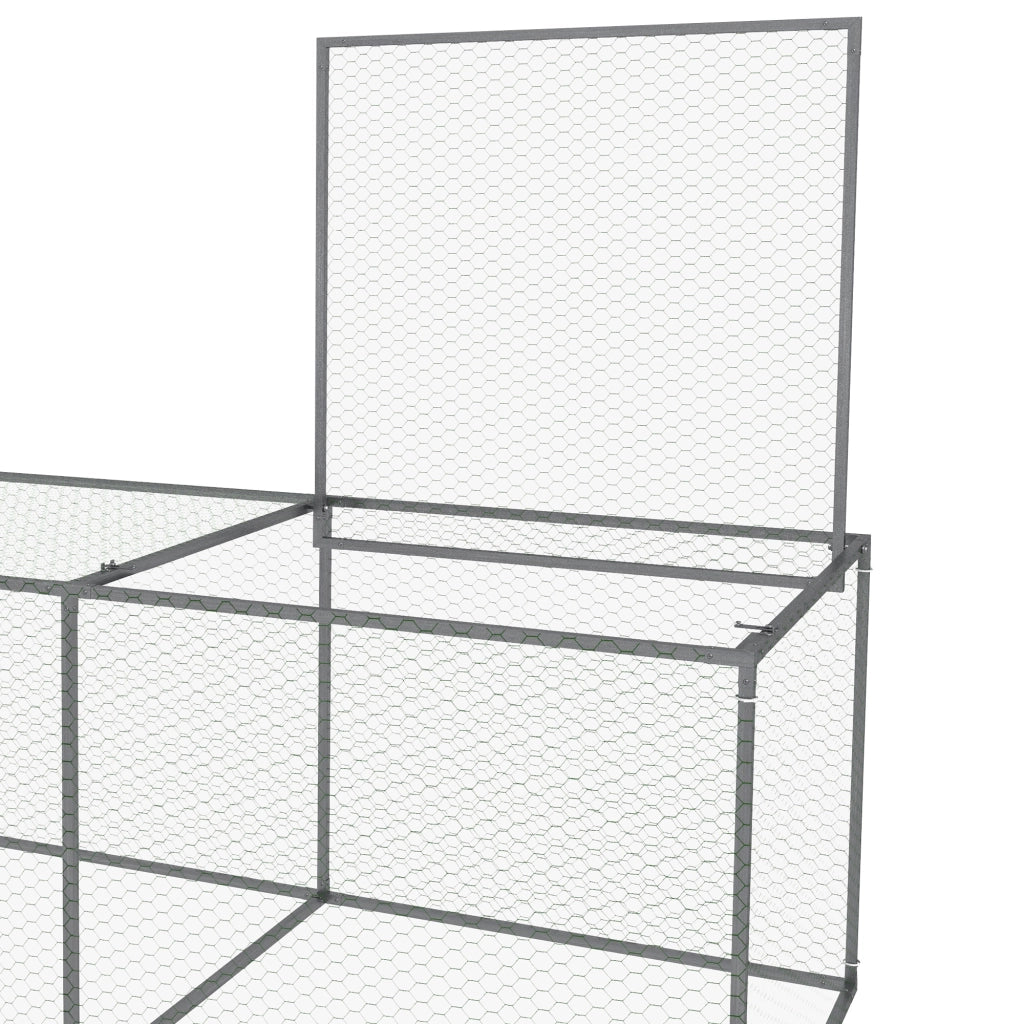 Recinto per animali esterno ¨C Minimal ¨C 300x100x80 cm acciaio galvanizzato