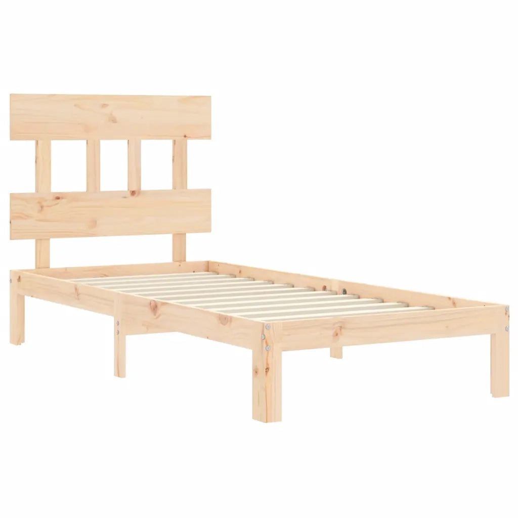 Giroletto senza Materasso 90x200 cm in Legno Massello di Pino