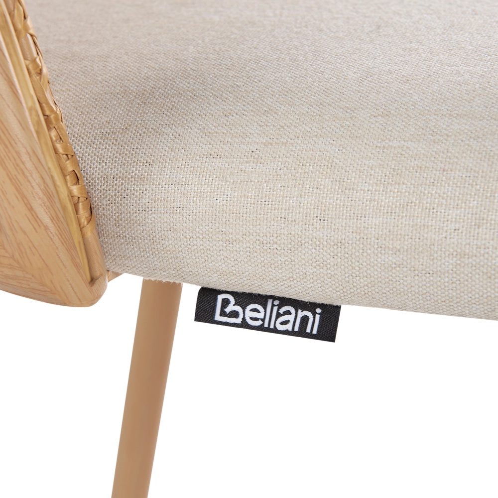 Set di 2 sgabelli da bar in metallo effetto legno con intreccio viennese stile retrò soggiorno