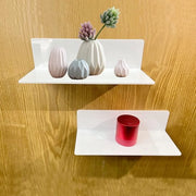 2 pezzi di sostegno adesivo, senza martellate, acrilico, piccolo sostegno, sostegno da parete fluttuante, supporto per bagno, cucina, libreria, camera da letto, con morsetti per cavi