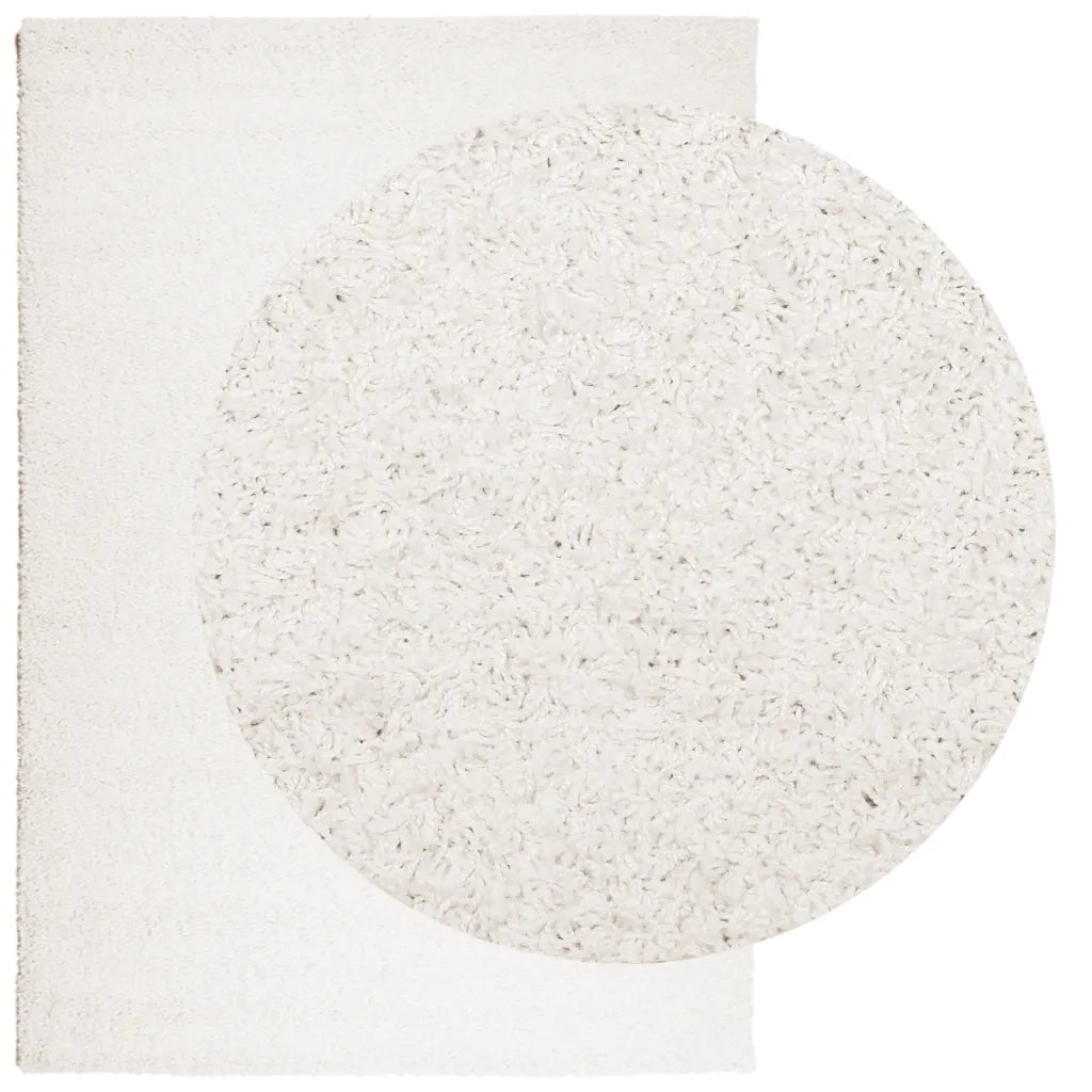 Tappeto Shaggy PAMPLONA a Pelo Lungo Moderno Crema 120x170 cm 375234